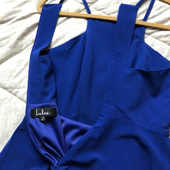 Lulu’s Royal Blue Dress - Picture 5 of 7